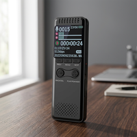 Enregistreur vocal numérique WAV noir 32 Go, réduction de bruit professionnelle, longue durée de vie de la batterie, USB, boîtier en alliage de zinc, lecteur MP3 portable à une touche