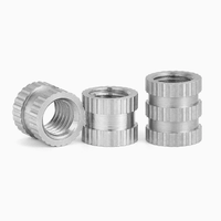 303 Stainless Steel Through Hole Straight Knurl Insert Nut Corrosion Resistant SUS Molded Fastener