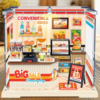 AJB TOY - Blocs de construction en plastique - Nouveaux ensembles de blocs de construction LED mignons pour la chambre - Kits de construction de modèles pour les enfants de 4 à 14 ans et plus - 36 pièces - Kit de maison miniature
