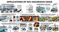 Oxyde de magnésium léger (MGO) à 92 % pour la désulfuration des gaz de combustion : réduit la pollution atmosphérique