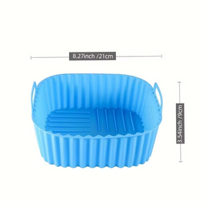 Molde de silicona cuadrado reutilizable personalizado para fondant, almohadilla de silicona 3D para freidora de aire, bandeja para decoración - Product Image 6