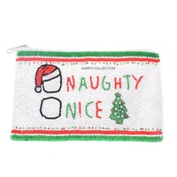 Porte-monnaie vintage perlé au design tendance pour femmes et filles, pochette à fermeture éclair, mignon, personnalisé, couleur Halloween, portefeuille en cuir élégant