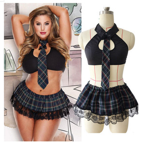 Conjunto de dos piezas de ropa de estar por casa de imitación de seda negra, estilo europeo y americano, a la moda y cómodo, al por mayor. - Product Image 1