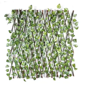 Zaun Sichtschutz, Kunst blatt Faux Ivy Erweiterbare/Dehnbare Sichtschutz für Balkon Patio Outdoor