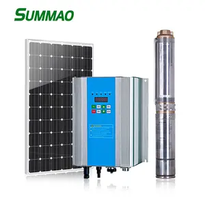 Complete borehole solar pump and panel solar water pump system for farm