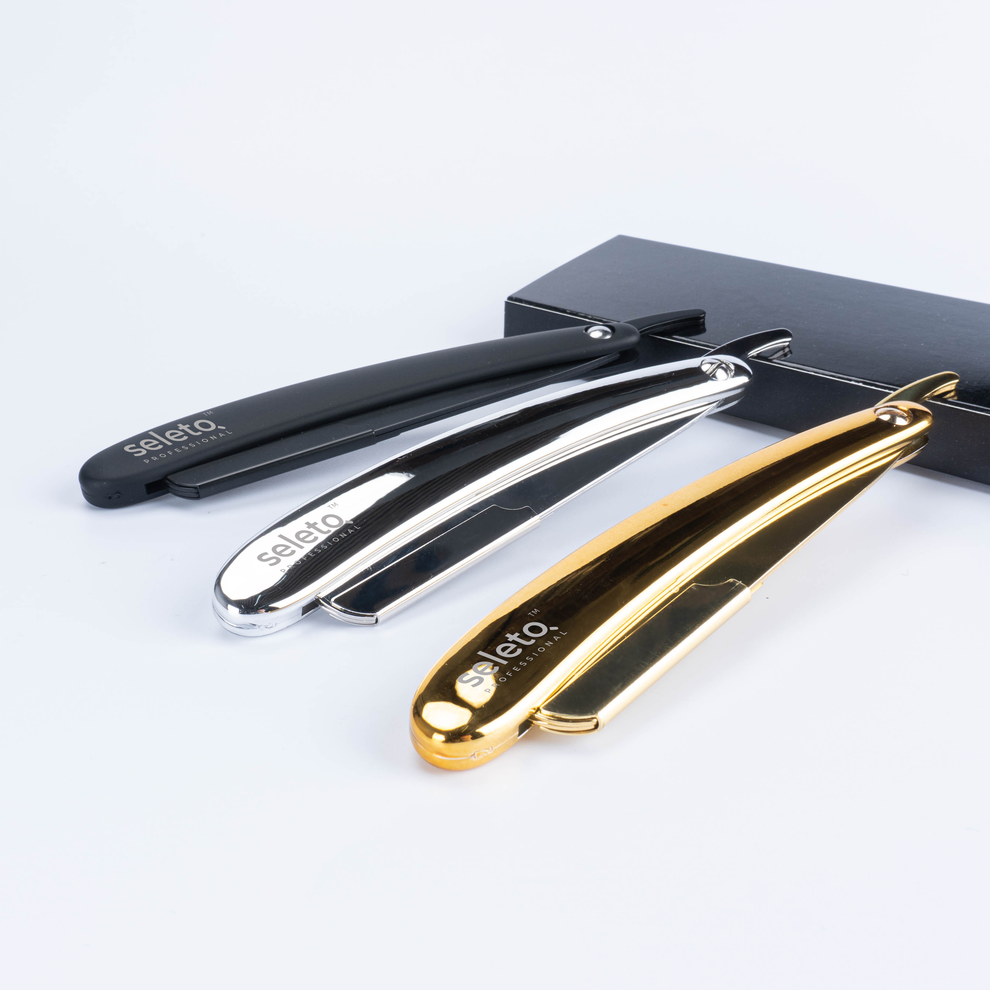 Безопасная бритва из розового золота, Парикмахерская Бритва для стрижки горла, бритвы для кромки, складной нож для бритья, инструменты для удаления волос