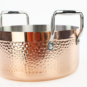 Ollas <span class=keywords><strong>y</strong></span> sartenes de <span class=keywords><strong>cobre</strong></span> con tapa de vidrio, juegos de utensilios de cocina, directo de fábrica - Product Image 3