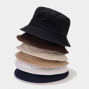 Sombrero de Pescador de Algodón de Ala Ancha, Estilo Retro Coreano, Protección Solar para Verano, para Hombre y Mujer, Estilo Hipster, para Pesca - Product Image 2