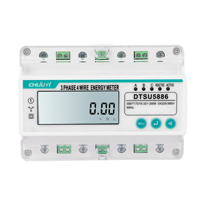 Chliuyi 3 Phase 4 Wire Energy Meter DTSU5886 3x220/380V 50Hz LCD Display Electronic Power Meter - Product Image 1