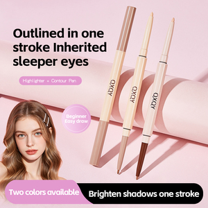 Crayon Eyeliner Double Pointe Blanc Personnalisable Crème Qualité Supérieure pour Femme 2-en-1 : Eyeliner et Surligneur Aegyo-sal pour le Contour des Yeux - Product Image 1