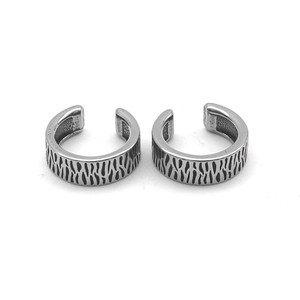 Yunnique – boucles d'oreilles en acier titane, design géométrique, pour hommes et femmes, clips d'oreille non percés, style rétro, bijoux à la mode - Product Image 2