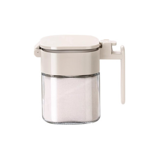 Spice <b>Jar</b> Glass Airtight Moisture Proof With Spoon <b>For</b> <b>Kitchen</b> <b>Storage</b> - Product Image 3