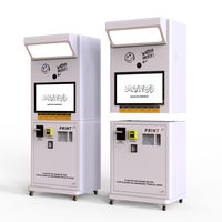 Cabina de Fotos Comercial Estilo Disco, Cabina de Selfies Interactiva con Impresora Rápida, Cámara DSLR, Cabina de Fotos para Promoción de Eventos