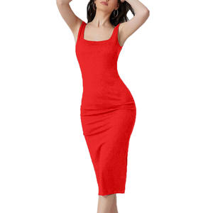 Vestidos Ajustados para Mujer al por Mayor, en Longitudes Mini/Midi/Maxi, Cintura Natural, Impresión Digital, Tejido de Algodón Ecológico, Servicio OEM - Product Image 5