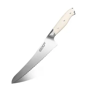 Juego de cuchillos de cocina de acero inoxidable profesional de 15 piezas Juego de cuchillos de chef de alto carbono con bloque de cuchillos de madera