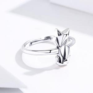 Nuovo anello fox S925 originale femminile aperto regolabile europeo e americano SCR560 - Product Image 2