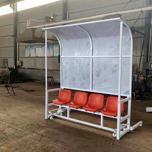 Venta caliente 4 Asientos 6 Asientos Banco <span class=keywords><strong>de</strong></span> fútbol/Asientos Jugadores <span class=keywords><strong>de</strong></span> fútbol portátiles Dugout Fútbol al aire libre Bleacher Banco <span class=keywords><strong>de</strong></span> fútbol - Product Image 1