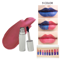 Teinture pour les lèvres bleue imperméable végétalienne organique de haute qualité finition mate maquillage à décoller les taches pour les lèvres