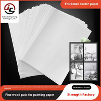 Papier à dessin A4 16K pour sérigraphie, en pâte de bois vierge, facile à colorer