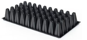 Grandi cellule riutilizzabili tappo nero vassoi di avviamento <span class=keywords><strong>per</strong></span> piante vivaio piantina - Product Image 4