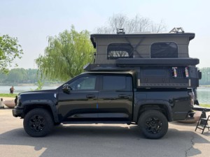 Camper Pop-Up QC Overland 4x4 per Pickup, Roulotte Pieghevole Leggera e Impermeabile, Mini <span class=keywords><strong>Caravan</strong></span> per Campeggio, Capacità 4 Persone - Product Image 2