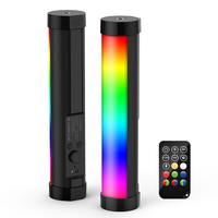 Lampe vidéo LED P100 RGB à température de couleur réglable, lumière d'appoint de studio portable avec télécommande, IRC 95 et 500LM MAX