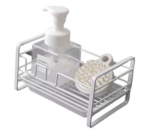 Accesorios de cocina multifuncionales para el hogar, almacenamiento de bolas de metal, soporte para esponja de jabón, estante para encimera de lavabo de baño - Product Image 1