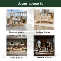 Étagères de présentation en bois massif multicouche, petites étagères de bureau en bois pour bibelots, mini étagères en bois
