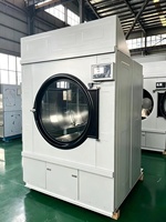 Séchoir à tambour fiable de 100 kg à haut rendement avec contrôle PLC, solution de séchage industrielle pour grandes blanchisseries