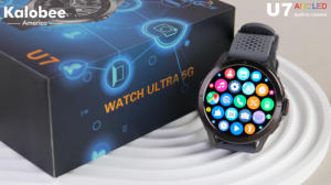 4G 智能手表 U7 带 SIM 卡 3+32GB 内存 1.5 英寸 480*480 AMOLED 屏幕 旋转摄像头 视频通话 Adriod 手表 - Product Image 2