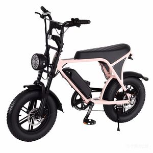 Mini Bicicleta Eléctrica Fat-Bike 16x4 con Motor Trasero sin Escobillas y Batería de Litio para Playa, Montaña y Nieve - Product Image 2