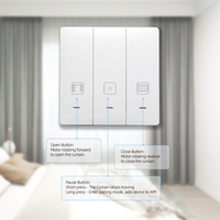 Interrupteur mural intelligent Wifi Tuya standard US pour rideaux, commande vocale/à distance avec Google Alexa pour la maison