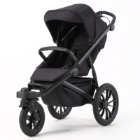 Poussette de jogging tout-terrain Ridge La poussette pour bébé peut s'asseoir et s'allonger à plat avec portabilité à trois roues