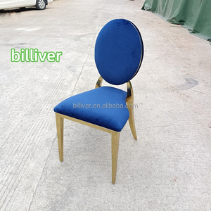 <span class=keywords><strong>เก้าอี้</strong></span>สแตนเลสทรงกลมหลังโค้ง ขายตรงจากโรงงาน เหมาะสำหรับโรงแรม งานแต่งงาน รับประทานอาหาร ร้านอาหารสไตล์โมเดิร์นเรียบง่าย และงานจัดเลี้ยง - Product Image 4