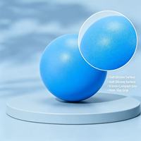 Balle de massage en silicone pour fascia, relaxation du cou, entraînement de yoga, outil de récupération musculaire haute élasticité pour les jambes et les méridiens