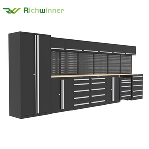 Assortiment d'armoires en acier robustes RW Superior avec tiroirs, portes et chariot à outils pour l'organisation des outils d'atelier et de <span class=keywords><strong>garage</strong></span> - Product Image 1