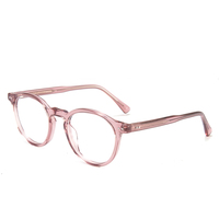 Lunettes rondes italiennes colorées en acétate spécialisé de haute qualité montures de lunettes optiques en stock lunettes de lumière bleue pour ordinateur