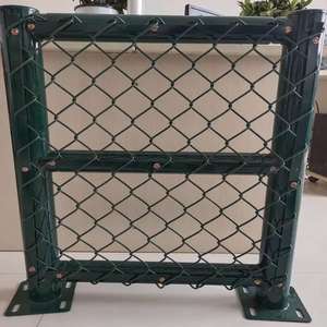 Clôture en treillis métallique galvanisé à chaud, revêtement PVC, écologique, facile à assembler, clôture en treillis diamant, clôture cyclone - Product Image 4