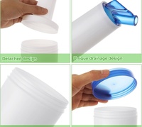 Bouteilles verseuses de jus en plastique de haute qualité de 32 oz pour bars et magasins