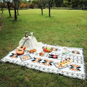 Multi function Outdoor camping mat pads bohemian picnic cloth moisture-proof mat tablecloth camping blanket