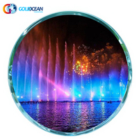 Pertunjukan Air Mancur Musik Berdansa Terkendali AI Ukuran Besar untuk Luar Ruangan dengan Lampu LED untuk Danau, Kolam Renang, Kolam, Sungai, Laut