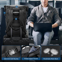 Sac à dos pour ordinateur portable de 15 pouces résistant à l'eau avec logo personnalisé, tendance pour homme, adapté au travail, grande capacité, loisirs, voyage