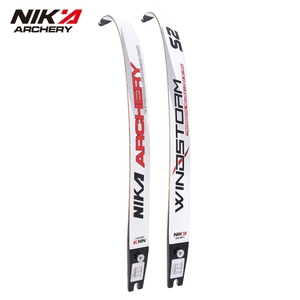 Nika Archery S2, extremidades de arco recurvo, mano derecha e izquierda para principiantes, entrenamiento de tiro, extremidades de arco ILF - Product Image 1