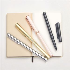 High End Slim Metal Roller Ballpoint <b>Pen</b> Rose Gold Promotion Logo Multi-<b>Colored</b> Ink Novelty <b>Pens</b> Custom Brand - Product Image 3