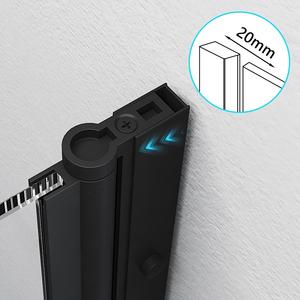 <span class=keywords><strong>Style</strong></span> européen noir mat grille cadre <span class=keywords><strong>douche</strong></span> cloison salle de bain <span class=keywords><strong>baignoire</strong></span> porte pivotante écran de <span class=keywords><strong>douche</strong></span> - Product Image 4