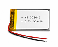 Batterie Li-Polymère Ultra Fine 3mm 3.7v 303040 350mah Batterie Lithium Lipo pour GPS