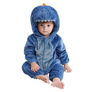 Mono de Franela Suave y Cálido para Bebé de 1 Año, Diseño de Unicornio, Ropa de Invierno con Gorro, Venta al por Mayor de Hongbo - Product Image 3