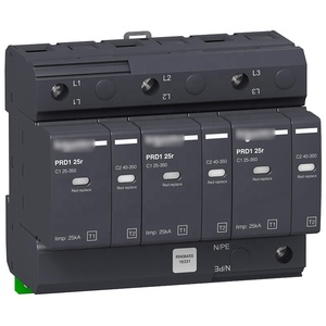 16332 Prd1 เครื่องป้องกันไฟกระชากแบบโมดูลาร์ T1/T2-3 โพล + N 230V ระบบจ่ายไฟแบบเสียบปลั๊กได้และถ่ายโอนระยะไกล - Product Image 2