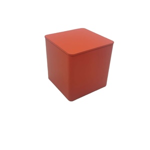 85x85x85mm Square Tea Tin Box Coffee Bean Metal Can Cookie Candy Conrainers In Stock