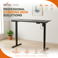 Cadre de bureau réglable en hauteur à moteur unique, 2 niveaux, électronique, avec colonne de levage pour bureau moderne